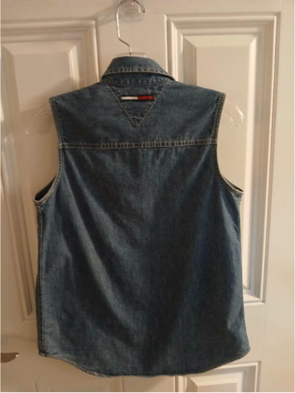 Tommy Jeans Women's Sleeveless Y2K Denim Snap Front Size 4 - INV01 A1 - Picture 12 of 12